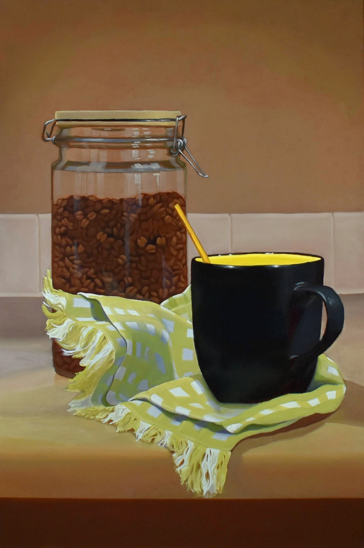 Morning Ritual, 24" x 36" oil on canvas